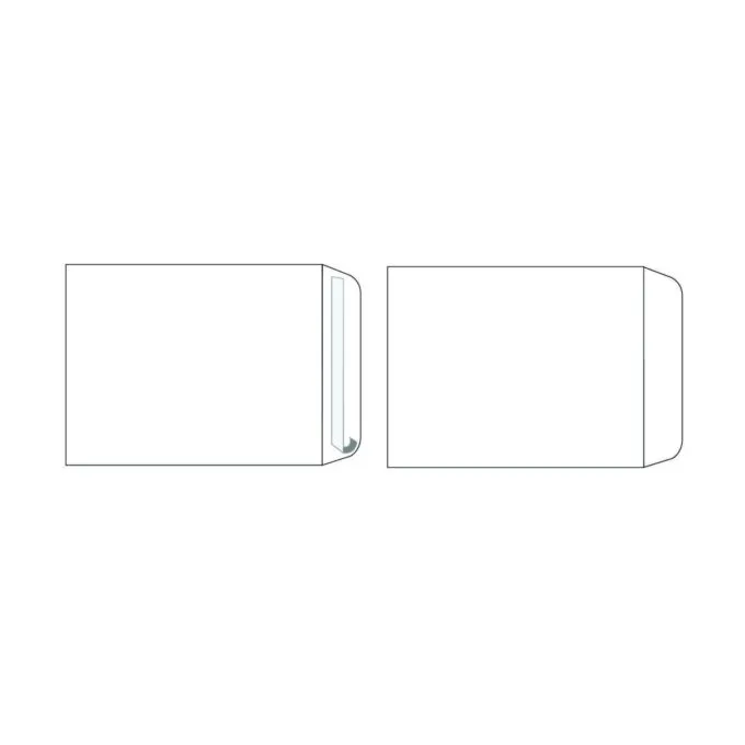 GOLDEN PRIME - POCKET ENVELOPE 114X235MM. 90GR. WHITE PEEL SEAL - BOX OF 1000 PCS — image 1
