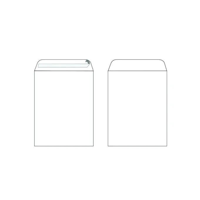 GOLDEN PRIME - POCKET ENVELOPE 420X320MM. 120GR. WHITE PEEL SEAL - BOX OF 250 PCS — image 1