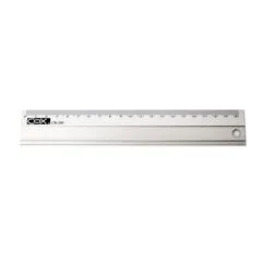 COX 20 CM ALUMINIUM RULER WITH GRIP