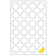 MARKIN LABEL 40MM DIA 100 SHEETS BOX