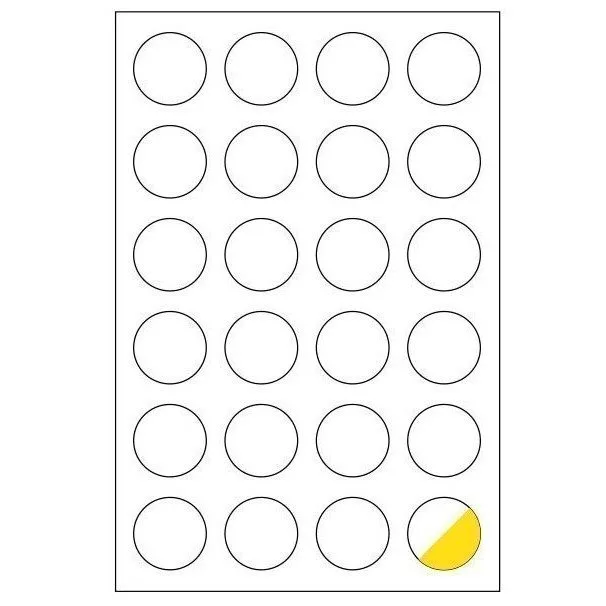 MARKIN LABEL 40MM DIA 100 SHEETS BOX — image 1