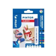 PILOT PINTOR - WALLET REGULAR MIX -X6- MEDIUM - BLACK BLUE GREEN YELLOW WHITE RED