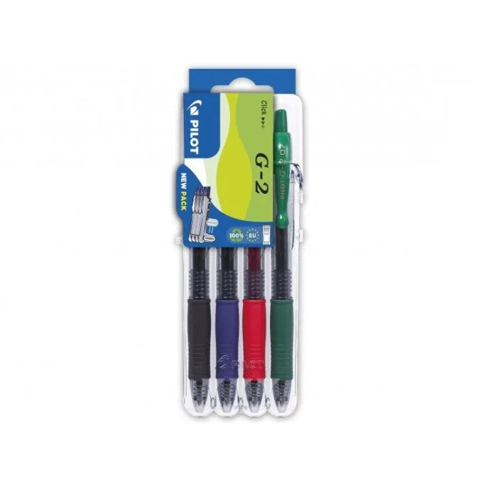PILOT SET 2 GO (PLASTIC CASE) - G2 0.7MM X 4 B/L/R/G — image 1