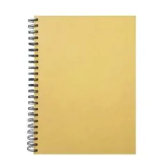 GOLDEN PRIME - NATURAL KRAFT - PERFORATED - A5 SIDE WIRE-O 15O SHEETS