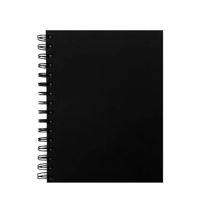 GOLDEN PRIME - BLACK KRAFT - PERFORATED - A5 SIDE WIRE-O 15O SHEETS — image 1