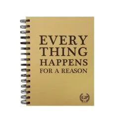 GOLDEN PRIME - NATURAL KRAFT - PERFORATED - A5 SIDE WIRE-O 15O SHEETS (Everything happens for a reason)