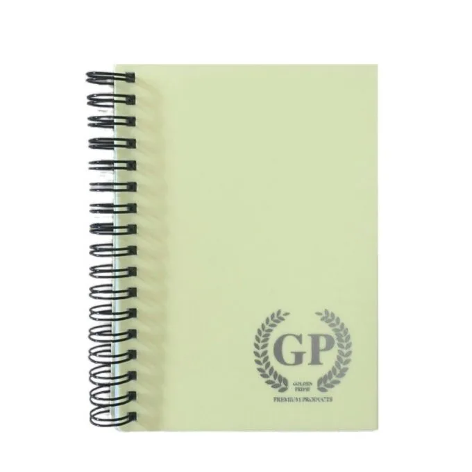 GOLDEN PRIME - PP WIRE-O NOTEBOOK - A6 - 80 SHEETS - ASSORTED PASTEL COLOURS — image 1