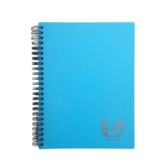 GOLDEN PRIME - PP WIRE-O NOTEBOOK - A5 - 80 SHEETS - ASSORTED PASTEL COLOURS — image 1