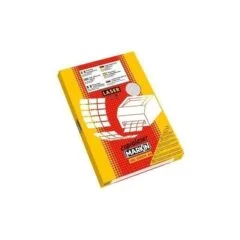 MARKIN A4 210X297MM 100 SHEETS BOX SATIN SILVER LABELS - 20MM DIAMETER ROUND LABELS