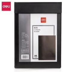 DELI A4 MAGNETIC CLIP CLIPBOARD BLACK