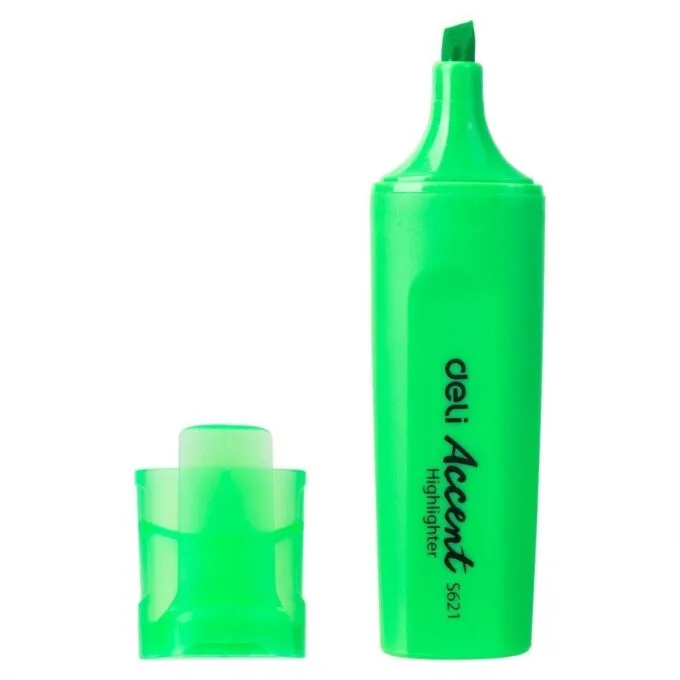 DELI HIGHLIGHTER CHISEL 1-5MM GREEN — image 1