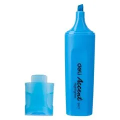 DELI HIGHLIGHTER CHISEL 1-5MM BLUE
