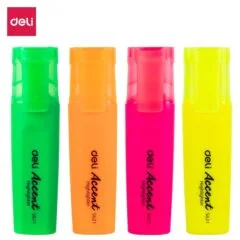 DELI HIGHLIGHTER CHISEL 1-5MM 4C