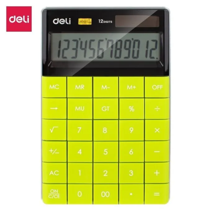 DELI MODERN CALCULATOR 12-DIGIT - GREEN — image 1