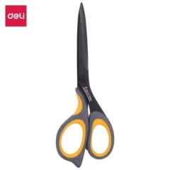 DELI PP+TPE STAINLESS STEEL SOFT-TOUCH SCISSORS 210MM, NON-STICKY BLADE