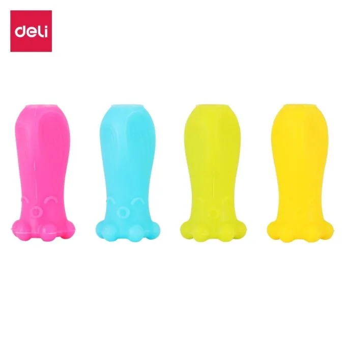 DELI U-TOUCH SOFT PENCIL GRIP 4C/CARD — image 1