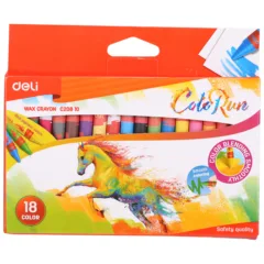 DELI WAX CRAYON Φ8*90MM 18C