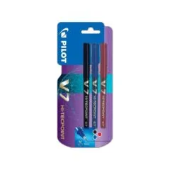PILOT BLISTER 3 HI-TEC POINT 0.7MM V7 BLACK/BLUE/RED