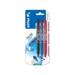 PILOT BLISTER 3 FRIXION CLICKER 0.7 BLACK/BLUE/RED