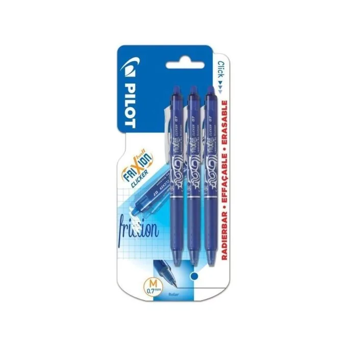 PILOT BLISTER 3 FRIXION CLICKER - MEDIUM - 0.7 BLUE — image 1