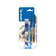 PILOT BLISTER 2 FRIXION BALL - MEDIUM - 0.7 BLUE - 3 REFILLS SET