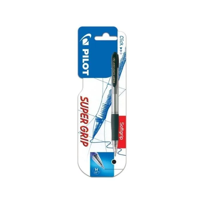 PILOT BLISTER SUPER GRIP 1.0 BLACK — image 1