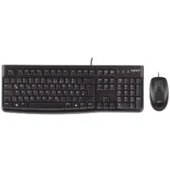 LOGITECH MK120 Corded Combo - BLACK - USB - ARA