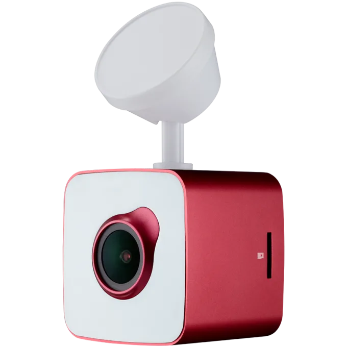 Car Video Recorder PRESTIGIO RoadRunner CUBE (FHD 1920x1080@30fps, 1.5 inch screen, 2 MP CMOS SONY IMX323 image sensor, 2 MP camera, 140° Viewing Angle, Micro USB, 150 mAh, WiFi, Motion Detection, G-sensor, Cyclic Recording, red/white, Metal+Plastic) — image 2