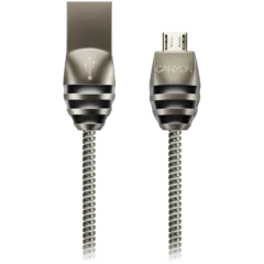 CANYON cable UM-5 MicroUSB 10W 1m Dark Grey