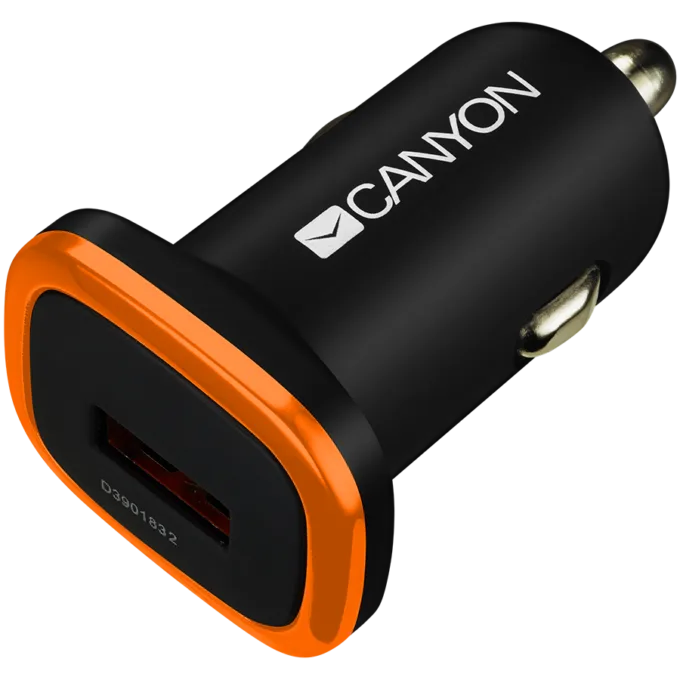 CANYON car charger C-01 1A/2USB-A Black — image 1