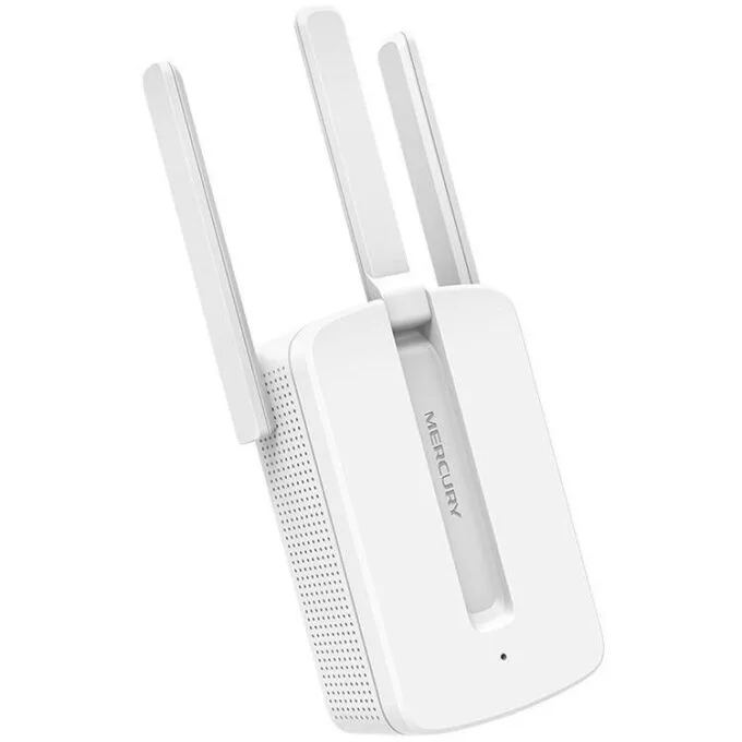 Mercusys 300Mbps Wi-Fi Range Extender, 3 fixed external antennas with MIMO, WPS button — image 1