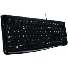 LOGITECH K120 Corded Keyboard - BLACK - USB - FRA