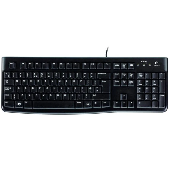 LOGITECH K120 Corded Keyboard - BLACK - USB - CZE-SKY — image 2