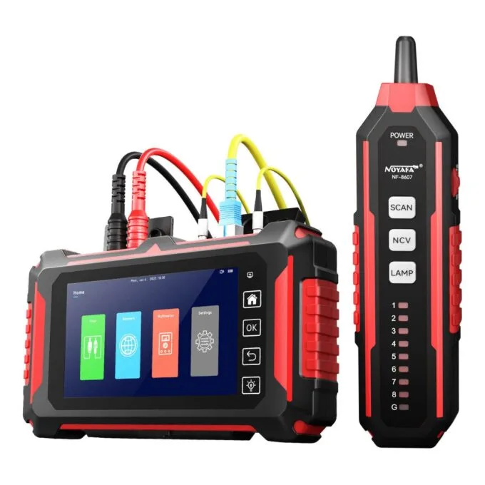 Noyafa Fiber & Network Tester with 150km OTDR, Full-protocol Network Analysis, PoE Testing, Ethernet Cable Verification, Multimeter NF-8607 — image 1