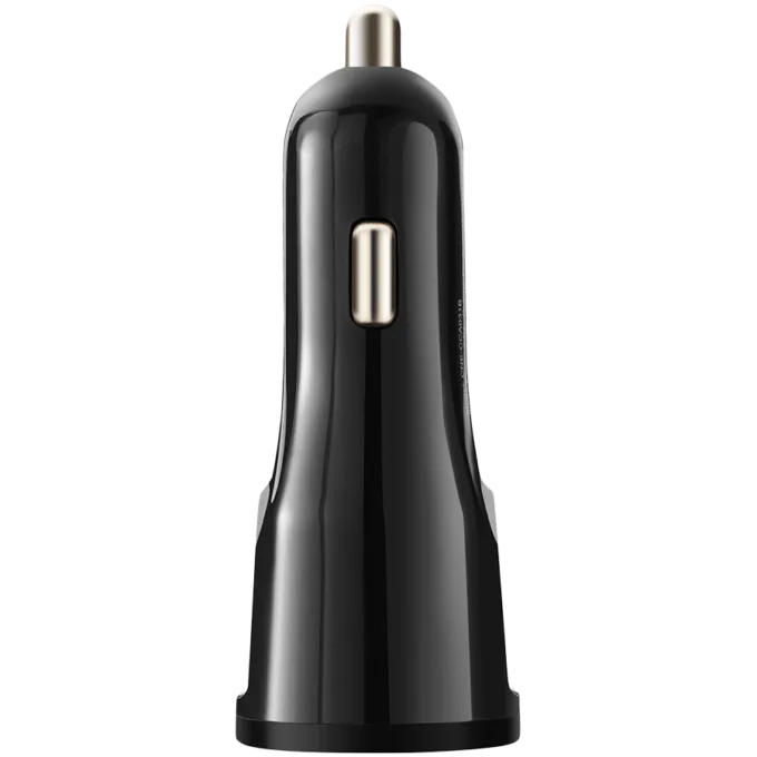 CANYON car charger C-031 2.4A/USB-A built-in MicroUSB Black — image 1