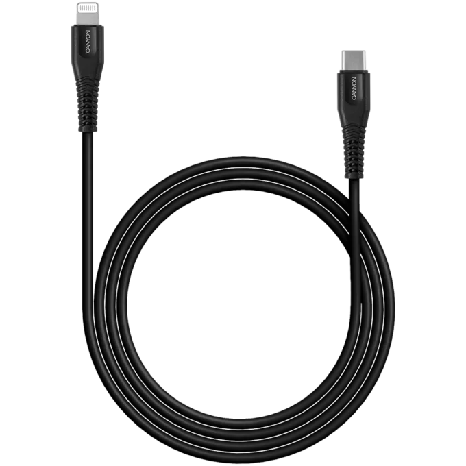 CANYON cable MFI-4 Type-C to Lightning 1.2m Black — image 2