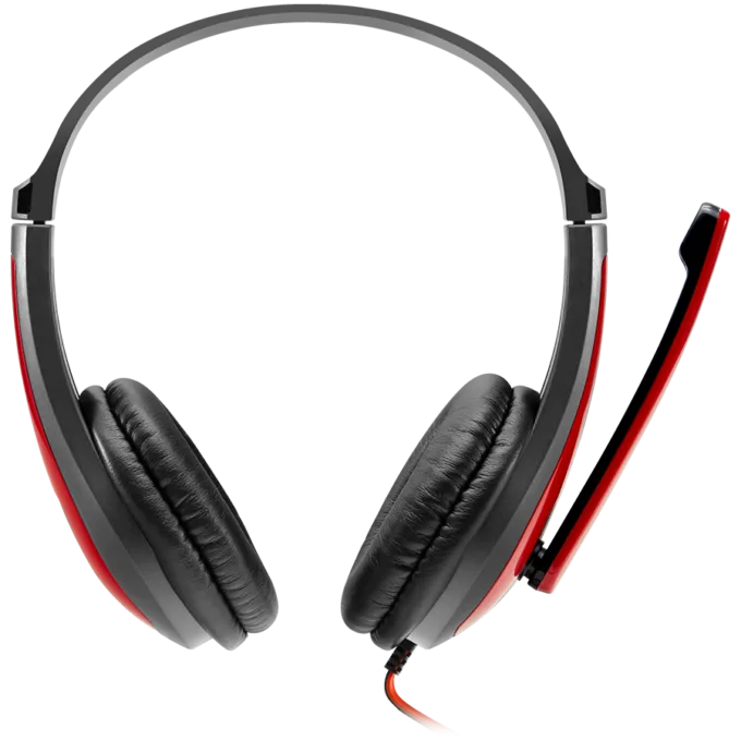 CANYON PC headset HSC-1 PC Mic Flat 2m Black Red — image 2