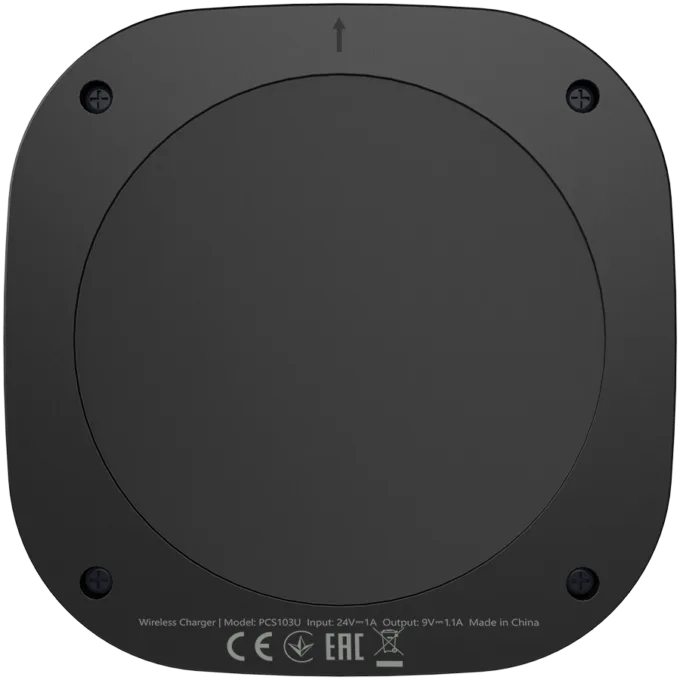 Prestigio ReVolt A3, 10W hidden wireless charger with magnetic sticker, installed cooler, works through glass, wood, plastic, or granite up to 35 mm thick, suitable for all gadgets that support Qi wireless charging standard, black color. — image 2