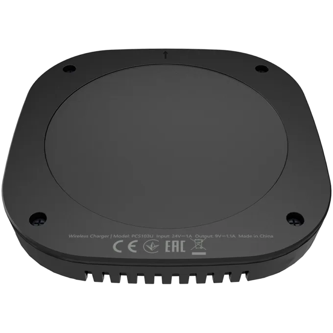 Prestigio ReVolt A3, 10W hidden wireless charger with magnetic sticker, installed cooler, works through glass, wood, plastic, or granite up to 35 mm thick, suitable for all gadgets that support Qi wireless charging standard, black color. — image 3