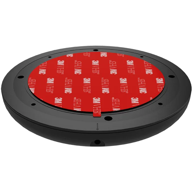 Prestigio ReVolt A2, 5W hidden wireless charger with magnetic sticker, silent, works through glass, wood, plastic, or granite up to 40 mm thick, suitable for all gadgets that support Qi wireless charging standard, black color. — image 6