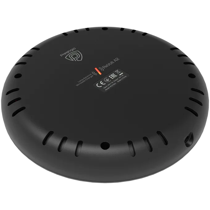 Prestigio ReVolt A2, 5W hidden wireless charger with magnetic sticker, silent, works through glass, wood, plastic, or granite up to 40 mm thick, suitable for all gadgets that support Qi wireless charging standard, black color. — image 7
