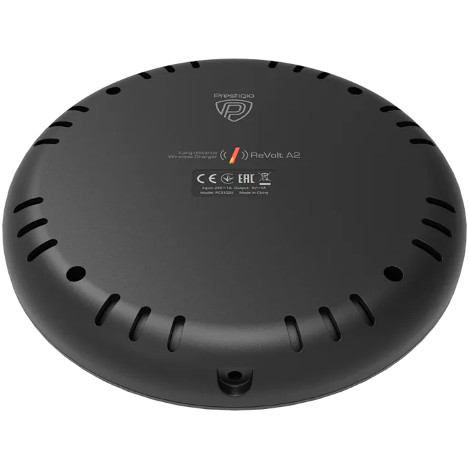 Prestigio ReVolt A2, 5W hidden wireless charger with magnetic sticker, silent, works through glass, wood, plastic, or granite up to 40 mm thick, suitable for all gadgets that support Qi wireless charging standard, black color. — image 9