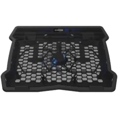 CANYON NS02, Cooling stand single fan with 2x2.0 USB hub, support up to 10”-15.6” laptop, ABS plastic and iron, Fans dimension:125*125*15mm(1pc), DC 5V, fan speed: 800-1000RPM, size:340*265*30mm, 406g