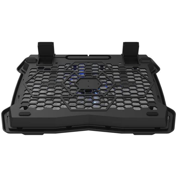 CANYON NS02, Cooling stand single fan with 2x2.0 USB hub, support up to 10”-15.6” laptop, ABS plastic and iron, Fans dimension:125*125*15mm(1pc), DC 5V, fan speed: 800-1000RPM, size:340*265*30mm, 406g — image 2
