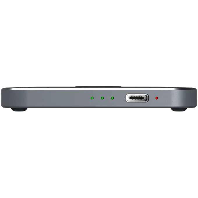 Prestigio ReVolt A5, 3-in-1 wireless charging station for iPhone, Apple Watch, AirPods, wilreless output for phone 7.5W/10W, wireless output for AirPods 5W, wireless output for Apple Watch 2.5W, material: aluminum+tempered glass, black+space grey color. — image 5