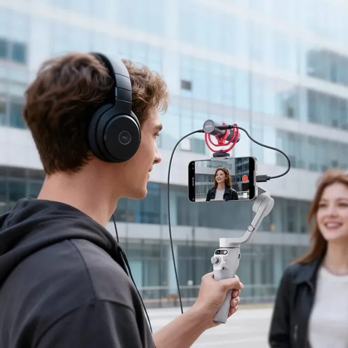 BOYA BY-MM1 AI - On Camera Shotgun Mic with AI Noise Cancellation, APP, EQ, 3,5mm/USB-C — image 6