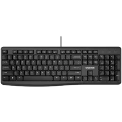 CANYON keyboard KB-50 EN Slim Wired Black