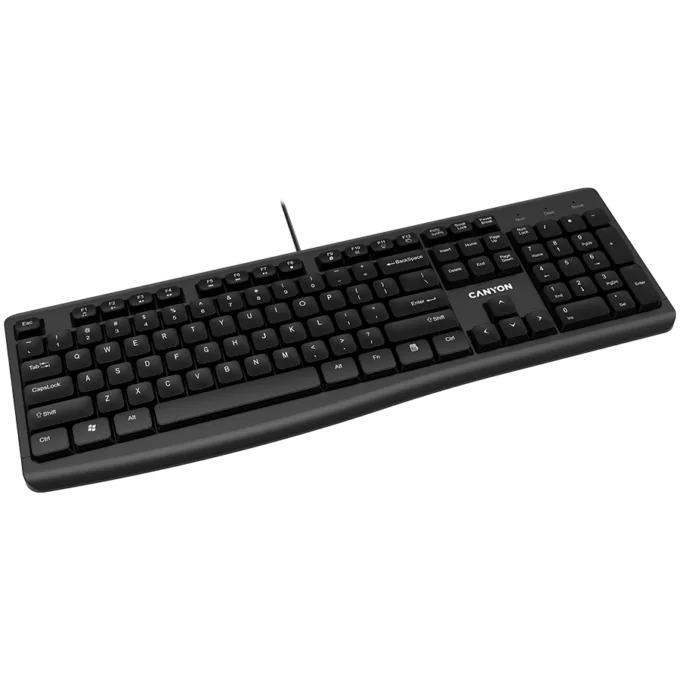 CANYON keyboard KB-50 EN Slim Wired Black — image 3