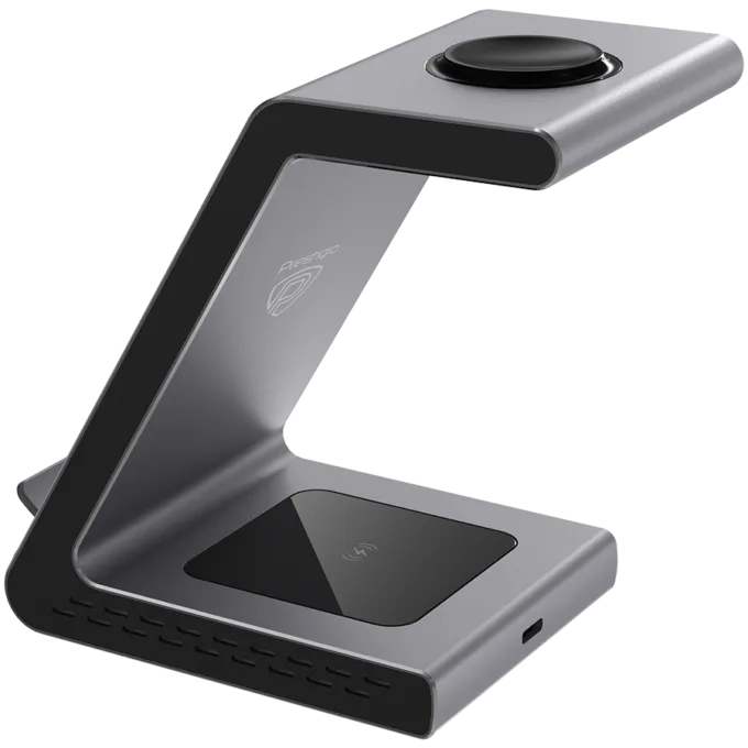 3 in 1 wireless charger Input:5V3A/9V2A/12V1.5A(QC3.0 or PD18W) Wireless: 9V1.1A/5V1.5A (7.5W/10W) Wireless for TWS: 5V 1A(Max) Wireless for Samsung: 5V 0.3A(1.5W), Aluminum+Tempered Glass — image 4