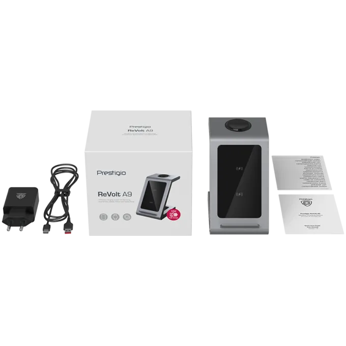 3 in 1 wireless charger Input:5V3A/9V2A/12V1.5A(QC3.0 or PD18W) Wireless: 9V1.1A/5V1.5A (7.5W/10W) Wireless for TWS: 5V 1A(Max) Wireless for Samsung: 5V 0.3A(1.5W), Aluminum+Tempered Glass — image 13